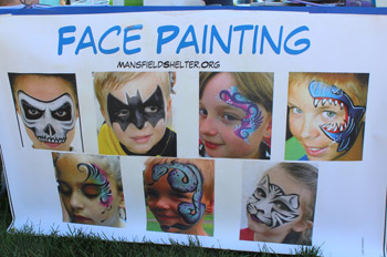 face painting sign